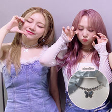 Load image into Gallery viewer, Bling Butterfly Choker Necklace (Rocket Punch Dahyun Necklace)