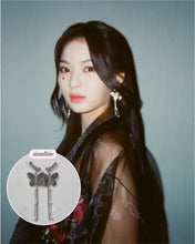 Load image into Gallery viewer, Bling Butterfly Earrings - Longdrop (STAYC Isa, Woo!ah! Minseo Earrings)
