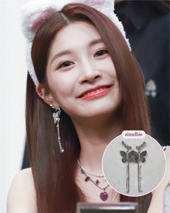 Bling Butterfly Earrings - Longdrop (STAYC Isa, Woo!ah! Minseo Earrings)