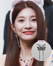 Load image into Gallery viewer, Bling Butterfly Earrings - Longdrop (STAYC Isa, Woo!ah! Minseo Earrings)