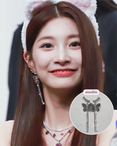 Bling Butterfly Earrings - Longdrop (STAYC Isa, Woo!ah! Minseo Earrings)
