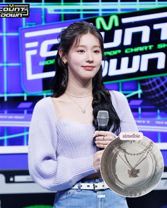 [(G)I-DLE Miyeon Necklace] Butterfly Fairy Layered Necklace