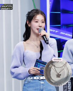 Butterfly Fairy Layered Necklace ((G)I-DLE Miyeon Necklace)