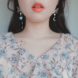 Butterfly Fantasy Earrings (fromis_9 Nakyung, VIVIZ Umji Earrings)
