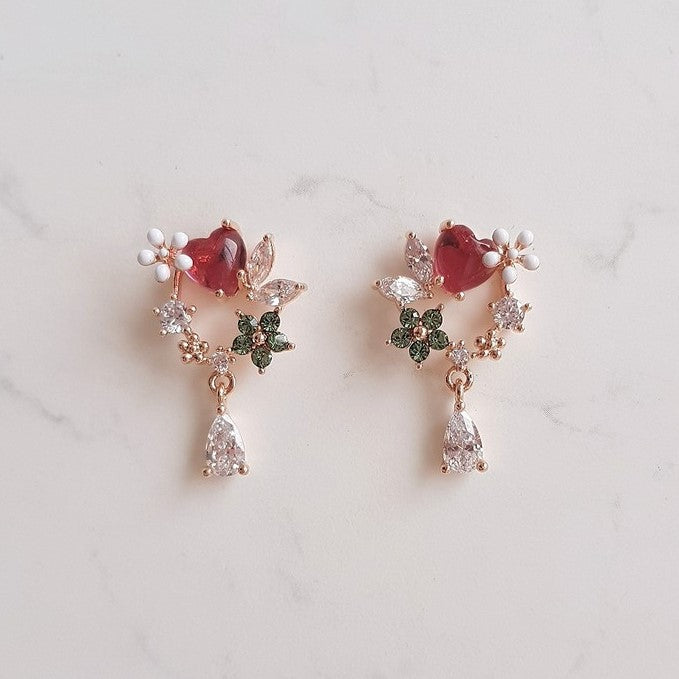 Morning Dew Earrings - Pink