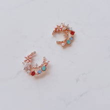 Load image into Gallery viewer, Blooming Moon Earrings - Rose Gold