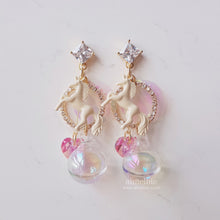 Load image into Gallery viewer, Bubble Unicorn Wonderland Earrings - Pink (Weki Meki Yoojung Earrings)