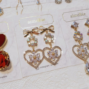 Aurora Princess Earrings (fromis_9 Hayoung, Weki Meki Rina earrings)