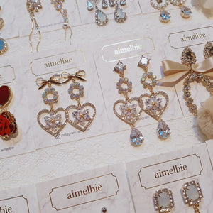 Aurora Princess Earrings (fromis_9 Hayoung, Weki Meki Rina earrings)