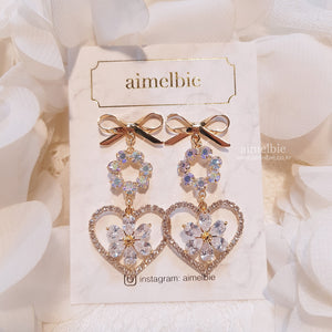 Aurora Princess Earrings (fromis_9 Hayoung, Weki Meki Rina earrings)