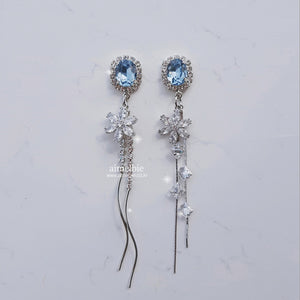 Diamond Petals - Light Sapphire ver. (Lovelyz Jiae, April Chaekyung Earrings)