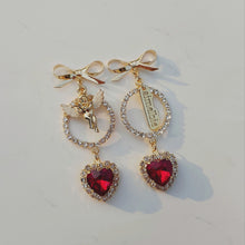 Load image into Gallery viewer, Cupid&#39;s Heart Earrings