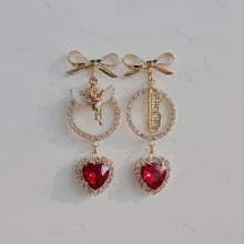 Load image into Gallery viewer, Cupid&#39;s Heart Earrings