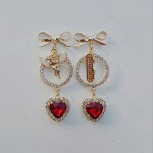 Load image into Gallery viewer, Cupid&#39;s Heart Earrings