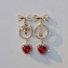 Load image into Gallery viewer, Cupid&#39;s Heart Earrings