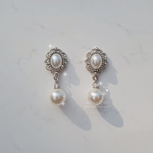 Daily Antique Earrings - Silver ver. (IZONE Minju, Yeonwoo Earrings)