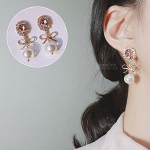 Lovely Peachpink Earrings (Oh My Girl Seunghee Earrings)