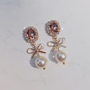 Lovely Peachpink Earrings (Oh My Girl Seunghee Earrings)