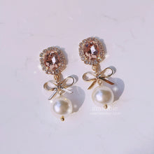Load image into Gallery viewer, Lovely Peachpink Earrings (Kep1er Xiaoting, Oh My Girl Seunghee Earrings)