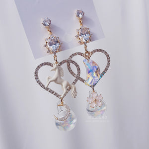 Luna Unicorn Fairytale Earrings (Fanatics Sika Earrings)