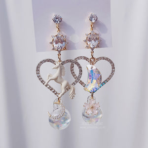 Luna Unicorn Fairytale Earrings (Fanatics Sika Earrings)