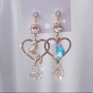 Luna Unicorn Fairytale Earrings (Fanatics Sika Earrings)