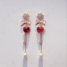 Load image into Gallery viewer, Winter Love Spell Earrings - Original (Pink) (Weeekly Jiyoon Earrings)