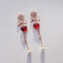 Load image into Gallery viewer, Winter Love Spell Earrings - Original (Pink) (Weeekly Jiyoon Earrings)