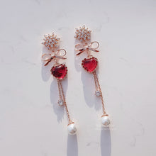 Load image into Gallery viewer, Winter Love Spell Earrings - Original (Pink) (Weeekly Jiyoon Earrings)