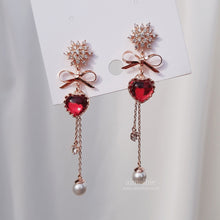Load image into Gallery viewer, Winter Love Spell Earrings - Original (Pink) (Weeekly Jiyoon Earrings)