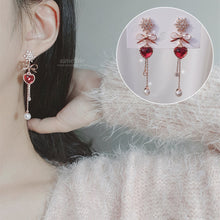 Load image into Gallery viewer, Winter Love Spell Earrings - Original (Pink) (Weeekly Jiyoon Earrings)