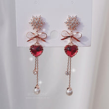 Load image into Gallery viewer, Winter Love Spell Earrings - Original (Pink) (Weeekly Jiyoon Earrings)