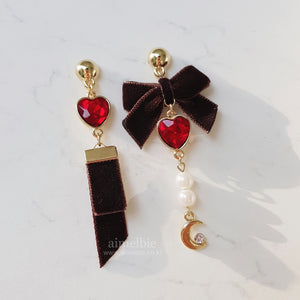 Brown Magic Girl Earrings (Alice Sohee, Alice Yukyung Earrings)