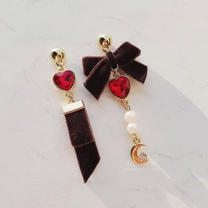 Brown Magic Girl Earrings (Alice Sohee, Alice Yukyung Earrings)