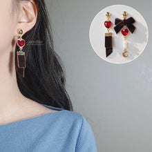 Load image into Gallery viewer, Brown Magic Girl Earrings (Alice Sohee, Alice Yukyung Earrings)