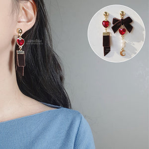 Brown Magic Girl Earrings (Alice Sohee, Alice Yukyung Earrings)