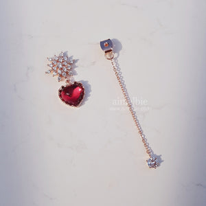 Winter Love Spell Earrings - Simple (Pink)