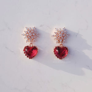 Winter Love Spell Earrings - Simple (Pink)