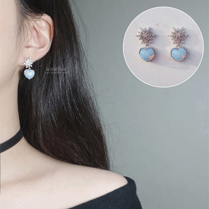 Winter Love Spell Earrings - Simple (Light Blue)