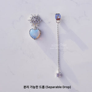 Winter Love Spell Earrings - Simple (Light Blue)