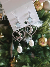 Load image into Gallery viewer, Rudolph and the Moon Earrings - Light Blue ver.