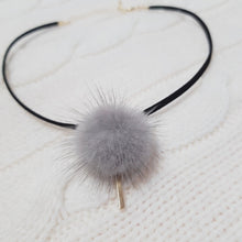 Load image into Gallery viewer, Grey Fur Choker