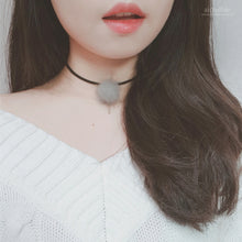 Load image into Gallery viewer, Grey Fur Choker