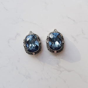 Antique Deep Blue Earrings (April Naeun, Yukika Earrings)