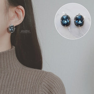 Antique Deep Blue Earrings (April Naeun, Yukika Earrings)