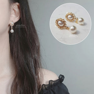 Daily Antique Earrings - Gold ver. (IVE Yujin Earrings)
