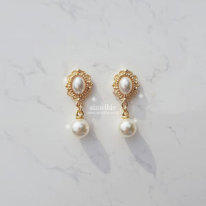 Daily Antique Earrings - Gold ver. (IVE Yujin Earrings)