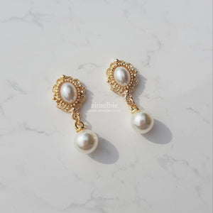 Daily Antique Earrings - Gold ver. (IVE Yujin Earrings)