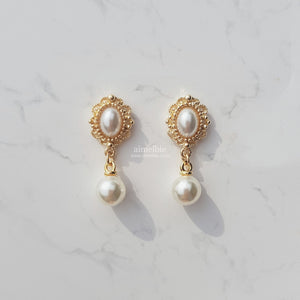 Daily Antique Earrings - Gold ver. (IVE Yujin Earrings)