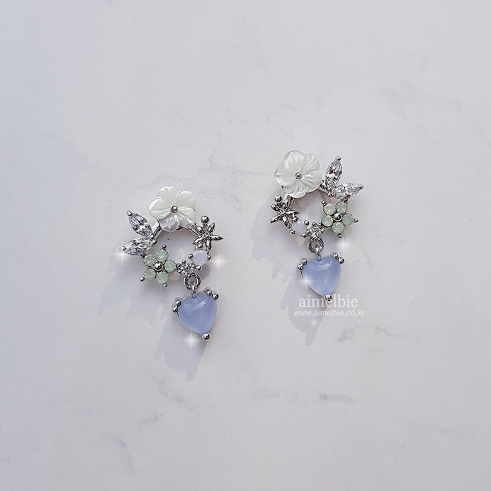 Baby Bouquet Earrings - Blue
